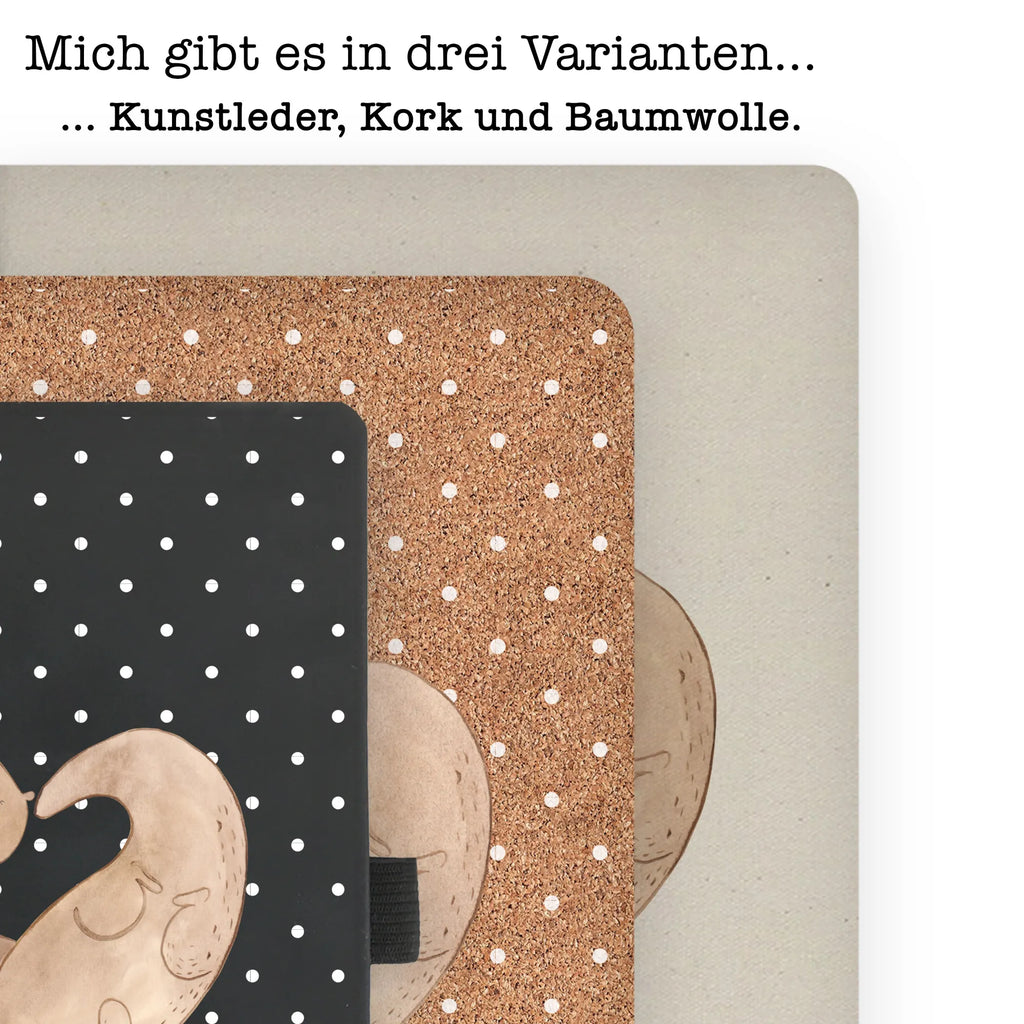 Baumwoll Notizbuch Otter Herz Notizen, Eintragebuch, Tagebuch, Notizblock, Adressbuch, Journal, Kladde, Skizzenbuch, Notizheft, Schreibbuch, Schreibheft, Otter, Fischotter, Seeotter, Liebe, Herz, Liebesbeweis, Liebesgeschenk, Bessere Hälfte, Love you, Jahrestag, Hochzeitstag, Verlobung, gemeinsames Leben