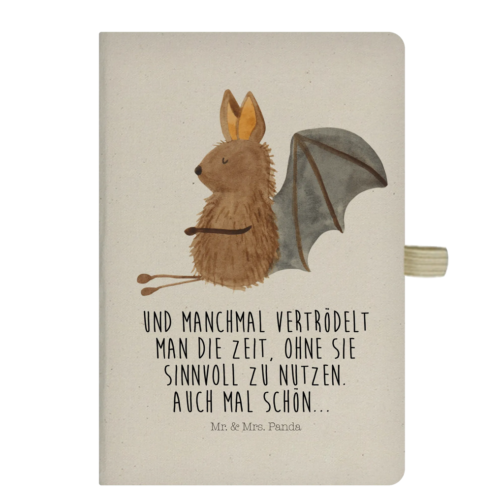 Baumwoll Notizbuch Fledermaus sitzend Notizen, Eintragebuch, Tagebuch, Notizblock, Adressbuch, Journal, Kladde, Skizzenbuch, Notizheft, Schreibbuch, Schreibheft, Tiermotive, Gute Laune, lustige Sprüche, Tiere, Fledermaus, Fledermäuse, Motivation, entspannen