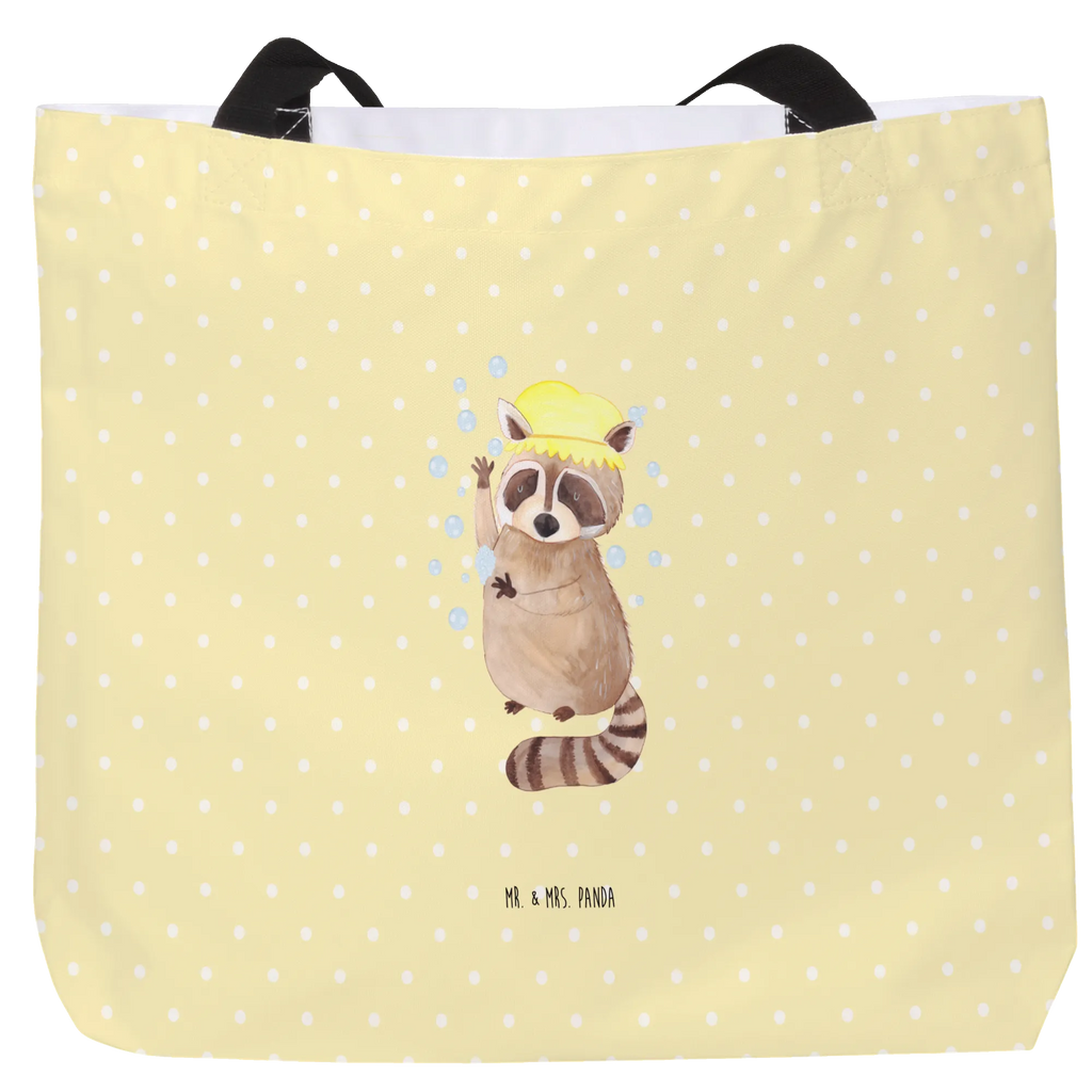 Shopper Waschbär Beutel, Einkaufstasche, Tasche, Strandtasche, Einkaufsbeutel, Shopper, Schultasche, Freizeittasche, Tragebeutel, Schulbeutel, Alltagstasche, Tiermotive, Gute Laune, lustige Sprüche, Tiere, Waschbär, Tagträumen, Plan, Fröhlich, waschen, Seifenblasen