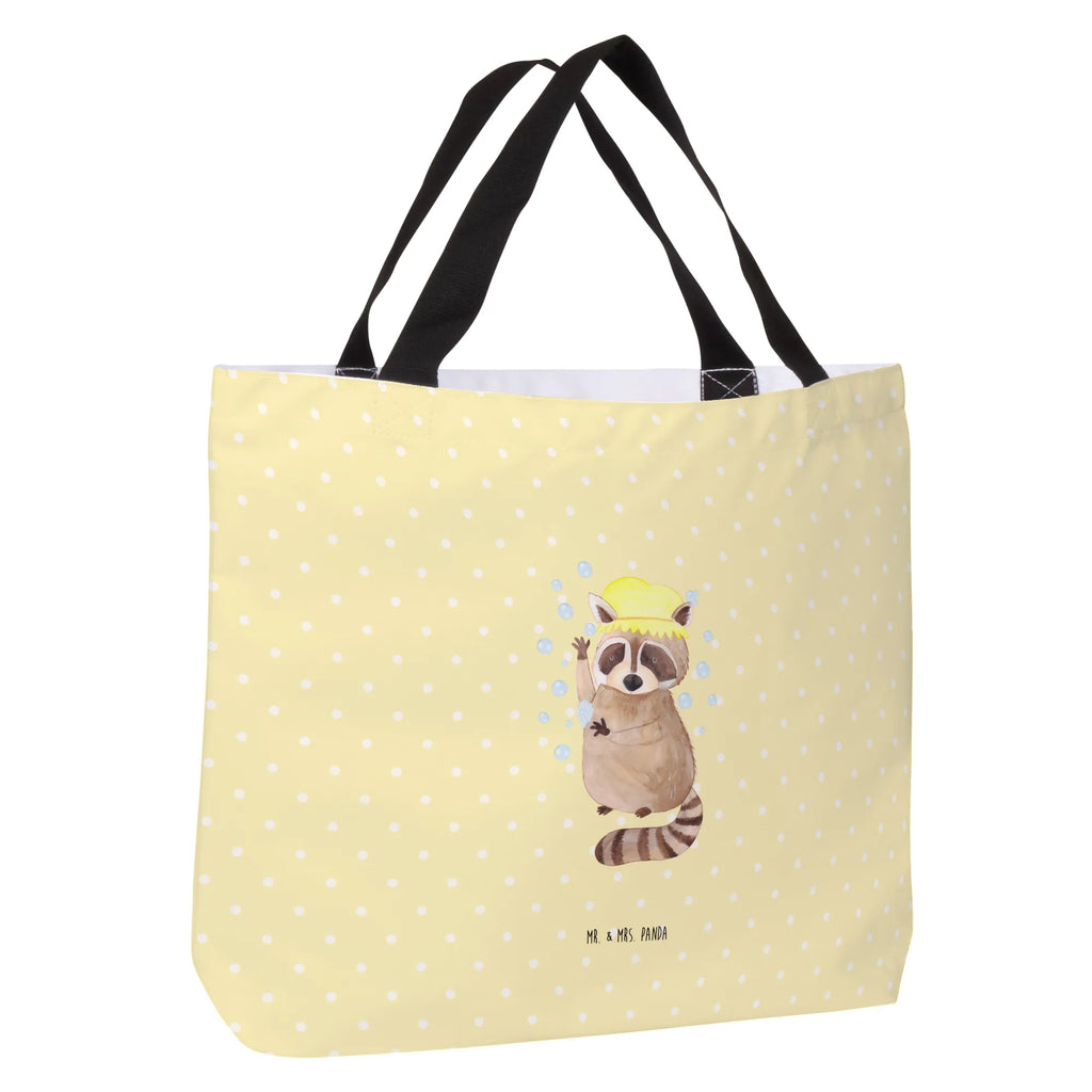 Shopper Waschbär Beutel, Einkaufstasche, Tasche, Strandtasche, Einkaufsbeutel, Shopper, Schultasche, Freizeittasche, Tragebeutel, Schulbeutel, Alltagstasche, Tiermotive, Gute Laune, lustige Sprüche, Tiere, Waschbär, Tagträumen, Plan, Fröhlich, waschen, Seifenblasen