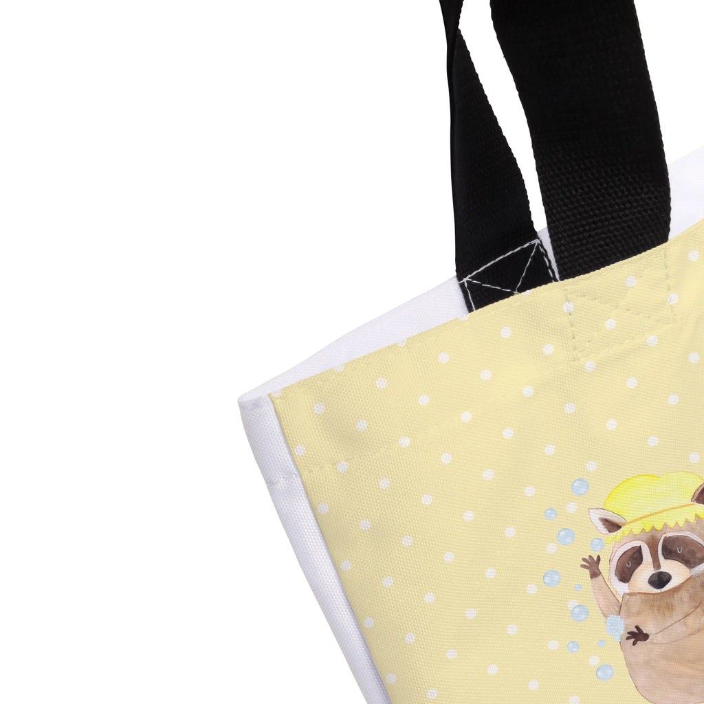 Shopper Waschbär Beutel, Einkaufstasche, Tasche, Strandtasche, Einkaufsbeutel, Shopper, Schultasche, Freizeittasche, Tragebeutel, Schulbeutel, Alltagstasche, Tiermotive, Gute Laune, lustige Sprüche, Tiere, Waschbär, Tagträumen, Plan, Fröhlich, waschen, Seifenblasen