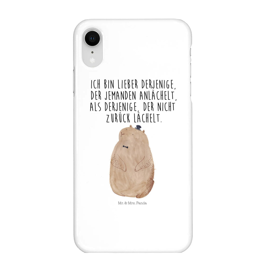 Handyhülle Murmeltier Handyhülle, Handycover, Cover, Handy, Hülle, Iphone 10, Iphone X, Tiermotive, Gute Laune, lustige Sprüche, Tiere, Murmeltier, Knigge, Fröhlichkeit, Freundlichkeit, Respekt, Anstand