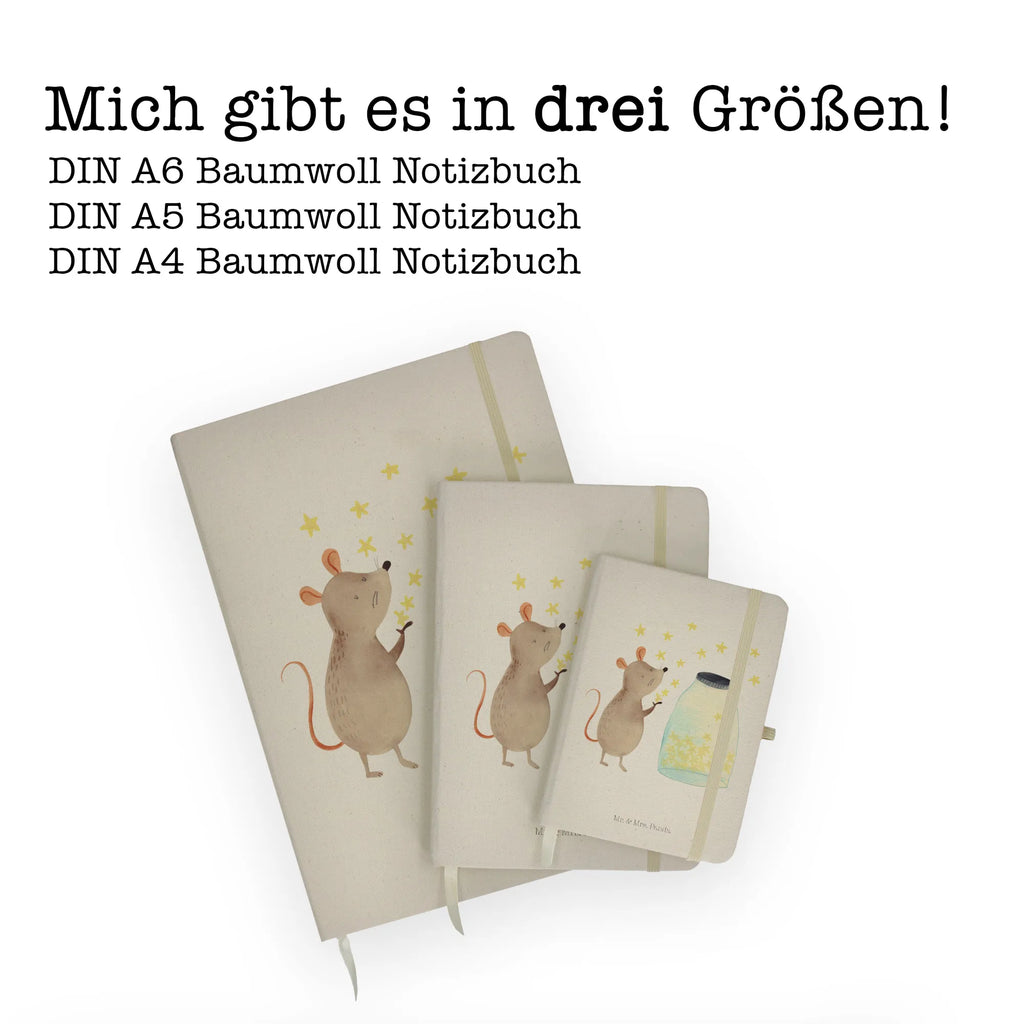 Baumwoll Notizbuch Maus Sterne Notizen, Eintragebuch, Tagebuch, Notizblock, Adressbuch, Journal, Kladde, Skizzenbuch, Notizheft, Schreibbuch, Schreibheft, Tiermotive, Gute Laune, lustige Sprüche, Tiere, Maus, Sterne, Wunsch, Kind, Taufe, Taufgeschenk, Geburt, Schwangerschaft, erstes Kind, Kindergeburtstag, Geburtstag, Hoffnung, Träume