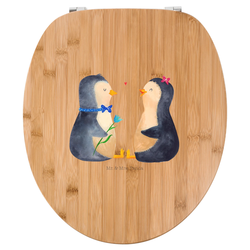 Motiv WC Sitz Pinguin Pärchen Klobrille, Klodeckel, Toilettendeckel, WC-Sitz, Toilette, Pinguin, Pinguine, Liebe, Liebespaar, Liebesbeweis, Liebesgeschenk, Verlobung, Jahrestag, Hochzeitstag, Hochzeit, Hochzeitsgeschenk, große Liebe, Traumpaar