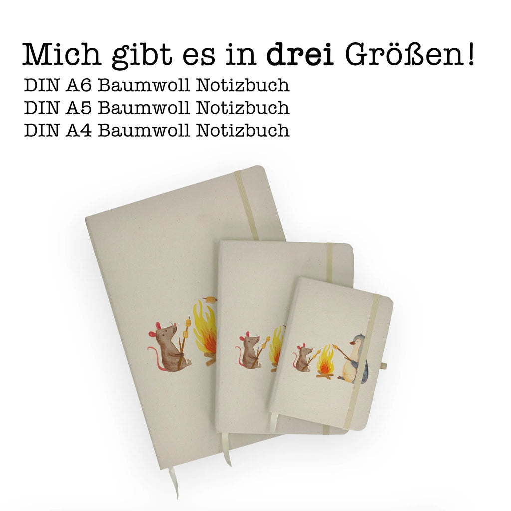 Baumwoll Notizbuch Pinguin Lagerfeuer Notizen, Eintragebuch, Tagebuch, Notizblock, Adressbuch, Journal, Kladde, Skizzenbuch, Notizheft, Schreibbuch, Schreibheft, Pinguin, Maus, Pinguine, Lagerfeuer, Leben, Arbeit, Job, Motivation, Büro, Büroalltag, Lebensspruch, Lebensmotivation, Neustart, Liebe, grillen, Feuer, Marshmallows