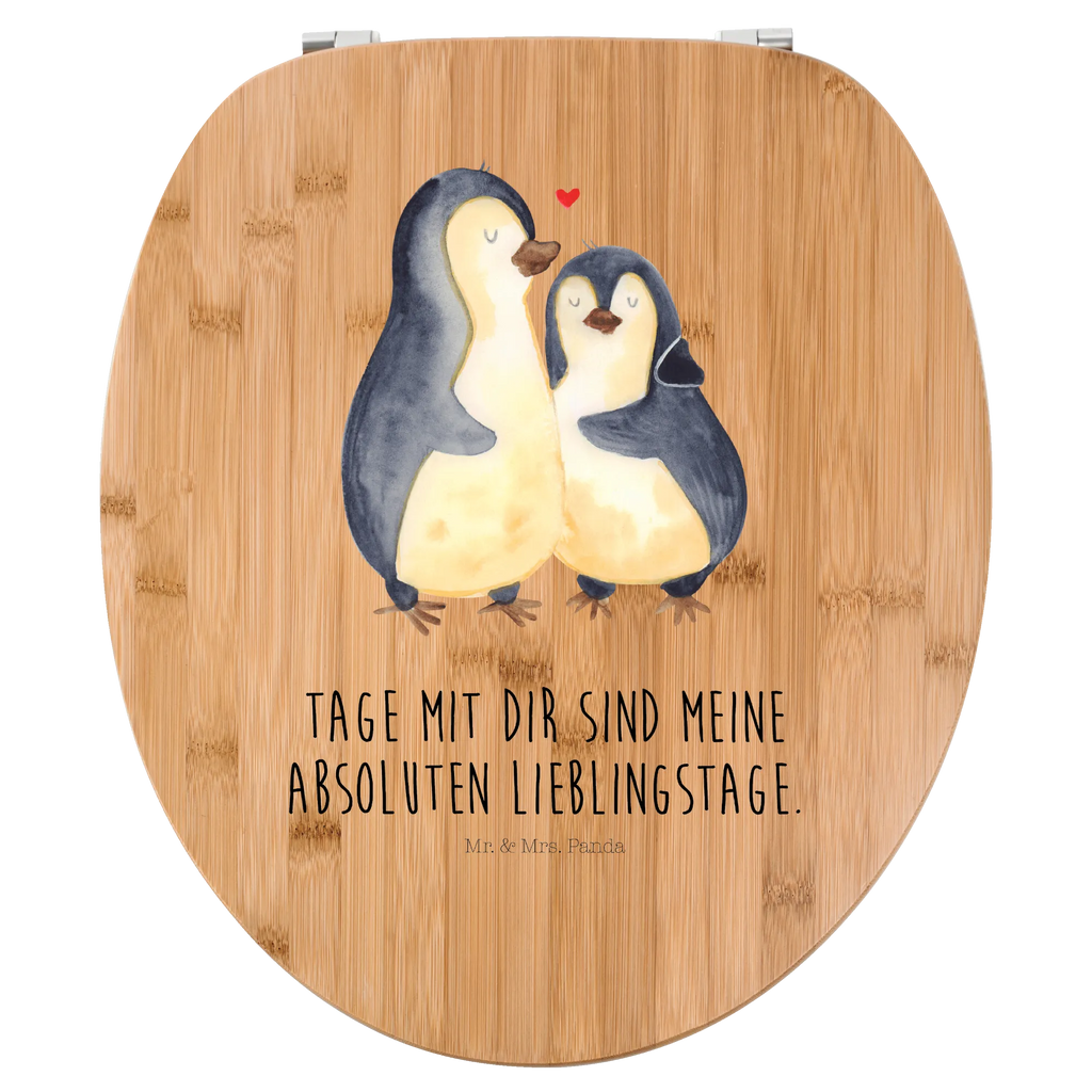 Motiv WC Sitz Pinguin umarmen Klobrille, Klodeckel, Toilettendeckel, WC-Sitz, Toilette, Pinguin, Liebe, Liebespaar, Liebesbeweis, Liebesgeschenk, Verlobung, Jahrestag, Hochzeitstag, Hochzeit, Hochzeitsgeschenk