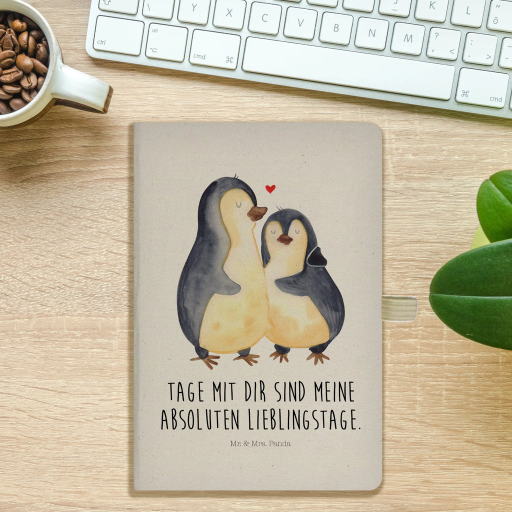 Baumwoll Notizbuch Pinguin umarmen Notizen, Eintragebuch, Tagebuch, Notizblock, Adressbuch, Journal, Kladde, Skizzenbuch, Notizheft, Schreibbuch, Schreibheft, Pinguin, Liebe, Liebespaar, Liebesbeweis, Liebesgeschenk, Verlobung, Jahrestag, Hochzeitstag, Hochzeit, Hochzeitsgeschenk