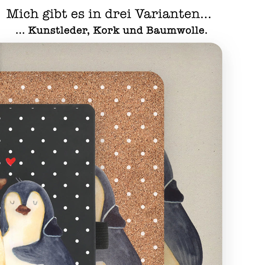 Baumwoll Notizbuch Pinguin umarmen Notizen, Eintragebuch, Tagebuch, Notizblock, Adressbuch, Journal, Kladde, Skizzenbuch, Notizheft, Schreibbuch, Schreibheft, Pinguin, Liebe, Liebespaar, Liebesbeweis, Liebesgeschenk, Verlobung, Jahrestag, Hochzeitstag, Hochzeit, Hochzeitsgeschenk