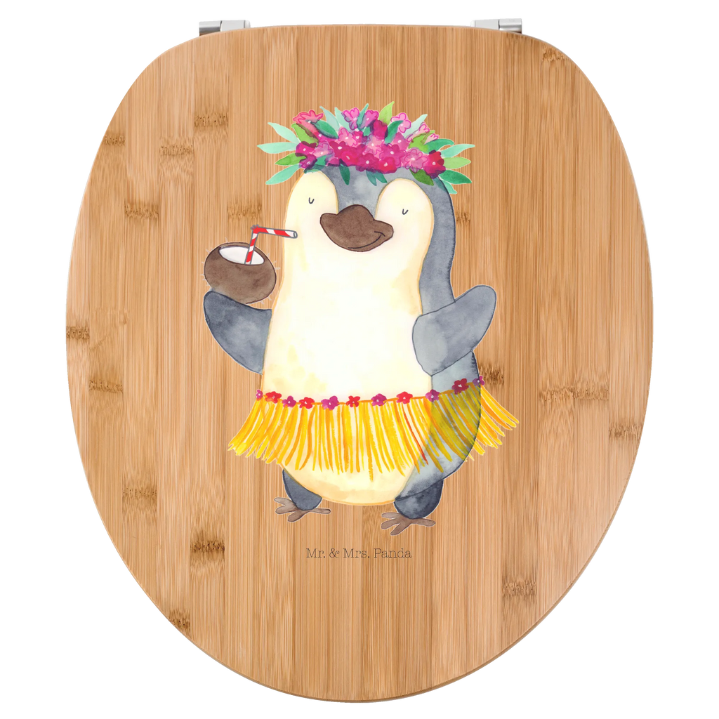 Motiv WC Sitz Pinguin Kokosnuss Klobrille, Klodeckel, Toilettendeckel, WC-Sitz, Toilette, Pinguin, Aloha, Hawaii, Urlaub, Kokosnuss, Pinguine