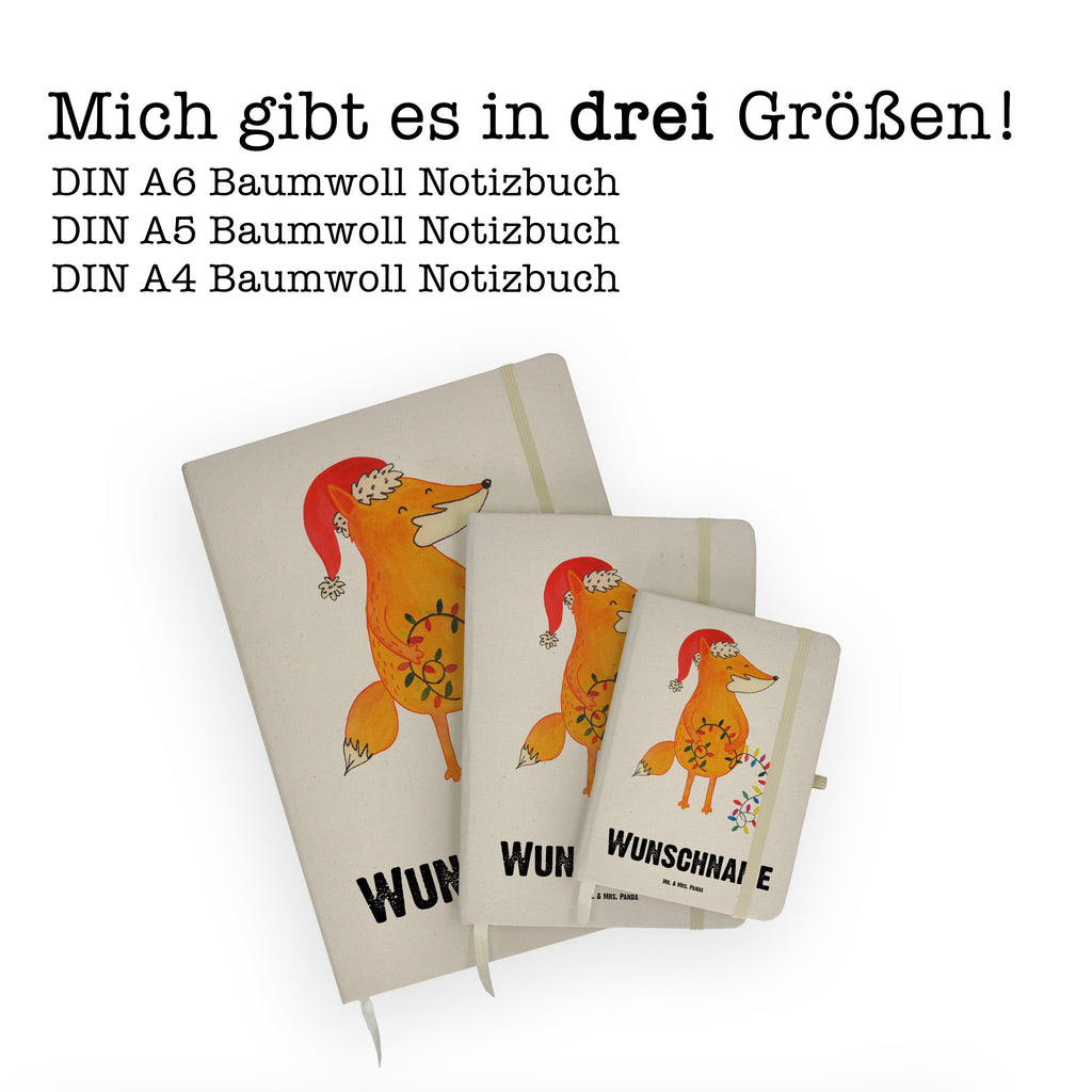 DIN A4 Personalisiertes Notizbuch Fuchs Weihnachten Personalisiertes Notizbuch, Notizbuch mit Namen, Notizbuch bedrucken, Personalisierung, Namensbuch, Namen, Winter, Weihnachten, Weihnachtsdeko, Nikolaus, Advent, Heiligabend, Wintermotiv, Fuchs, Füchse, Spruch schön, Geschenk Weihnachten, Weihnachtsmann, Weihnachtszeit