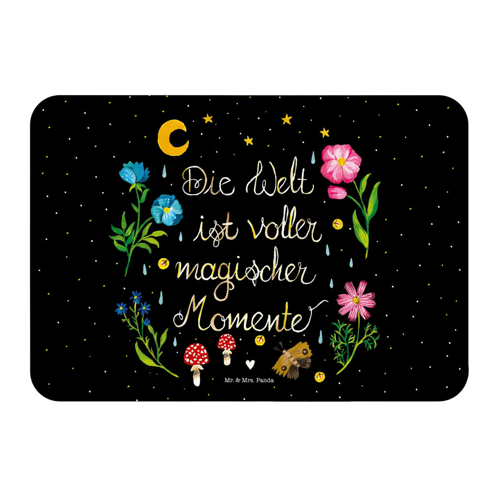 Magnet Magische Welt Kühlschrankmagnet, Pinnwandmagnet, Souvenir Magnet, Motivmagnete, Dekomagnet, Whiteboard Magnet, Notiz Magnet, Kühlschrank Dekoration, Blumen Deko, Frühlings Deko, Sommer Deko, Dekoration, positive Botschaft, Naturliebhaber, Outdoor, Natur, Abenteuer, Magische Momente, Spruch schön, Spruch positiv, Motivation, schwarz, magisch, Blumen, Nacht, Weisheit