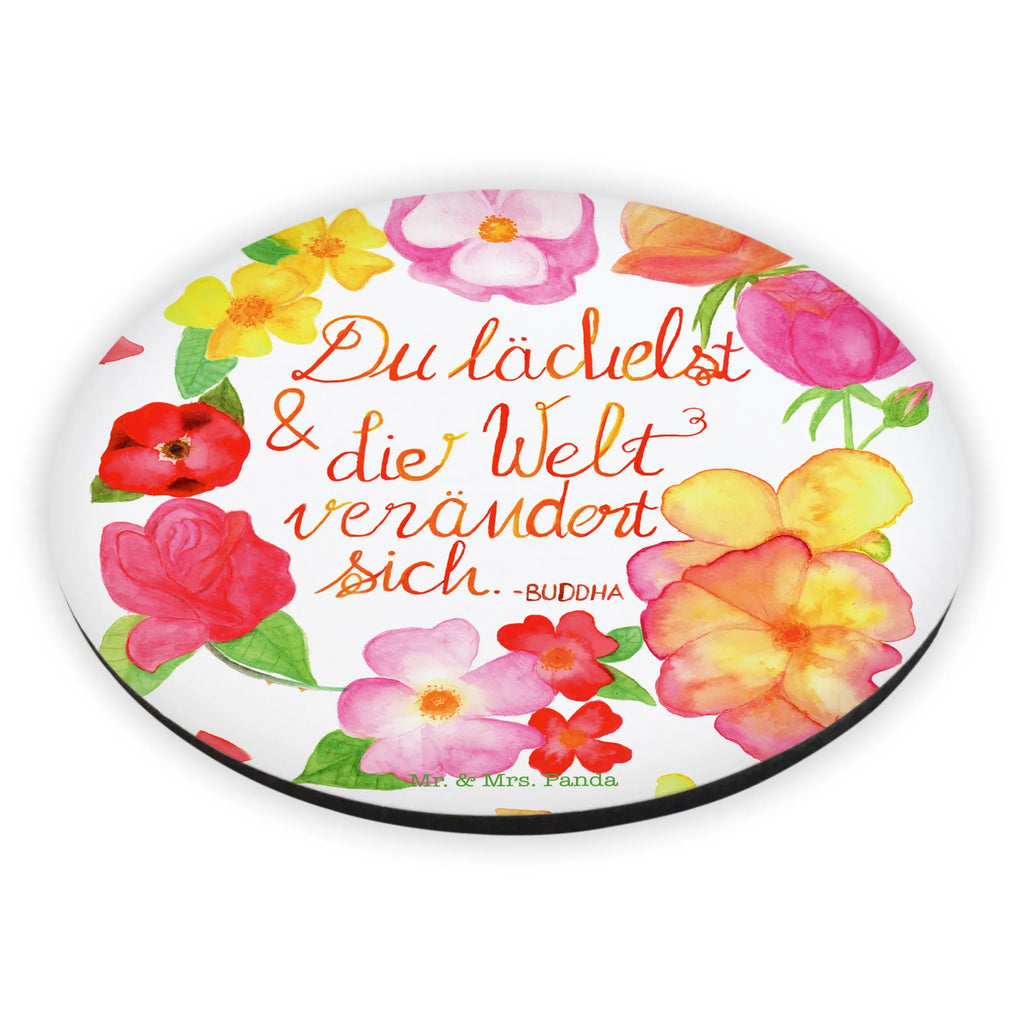 Rund Magnet Du Lächelst Kühlschrankmagnet, Pinnwandmagnet, Souvenir Magnet, Motivmagnete, Dekomagnet, Whiteboard Magnet, Notiz Magnet, Kühlschrank Dekoration, Blumen Deko, Frühlings Deko, Sommer Deko, Dekoration, positive Botschaft, Naturliebhaber, Outdoor, Natur, Abenteuer, Lächele, Welt verändert sich, Zitat Buddha, Lachen Spruch, glücklich sein, Zitat schön, Geschenk Freundin, Spruch positiv