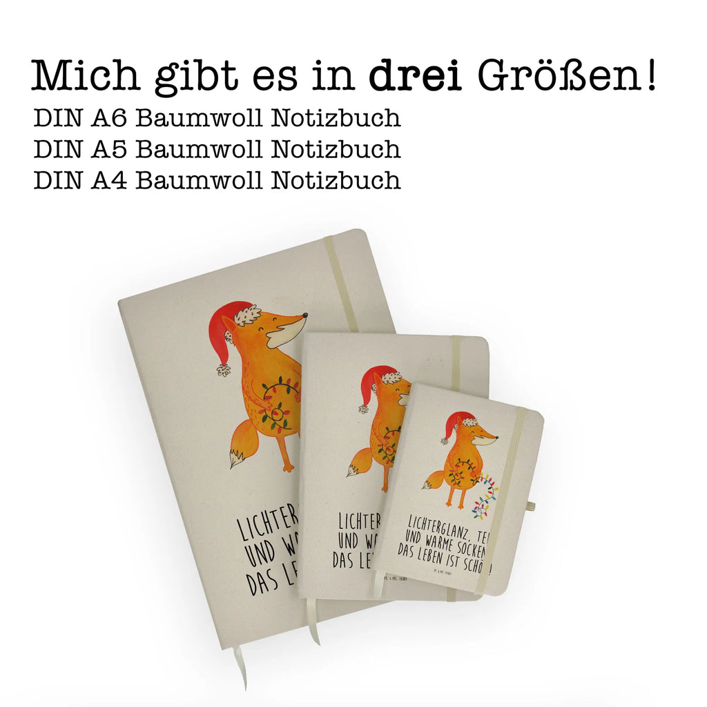 Baumwoll Notizbuch Fuchs Weihnachten Notizen, Eintragebuch, Tagebuch, Notizblock, Adressbuch, Journal, Kladde, Skizzenbuch, Notizheft, Schreibbuch, Schreibheft, Winter, Weihnachten, Weihnachtsdeko, Nikolaus, Advent, Heiligabend, Wintermotiv, Fuchs, Füchse, Spruch schön, Geschenk Weihnachten, Weihnachtsmann, Weihnachtszeit