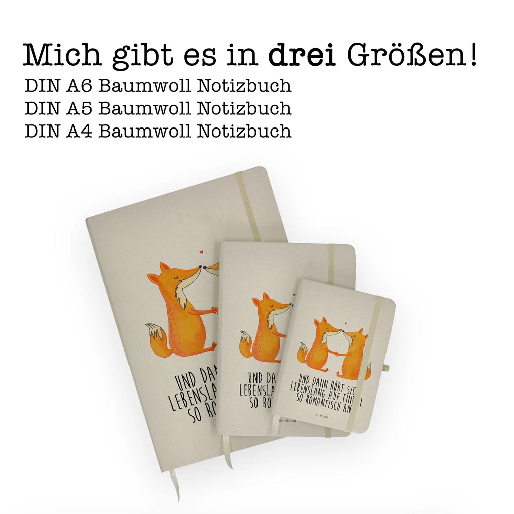 Baumwoll Notizbuch Füchse Liebe Notizen, Eintragebuch, Tagebuch, Notizblock, Adressbuch, Journal, Kladde, Skizzenbuch, Notizheft, Schreibbuch, Schreibheft, Fuchs, Füchse, Fox, Liebe, Liebespaar, Paar, Partner, Freundin, Freund, Ehe, Verlobte, Ehemann, Ehefrau, Liebesbeweis