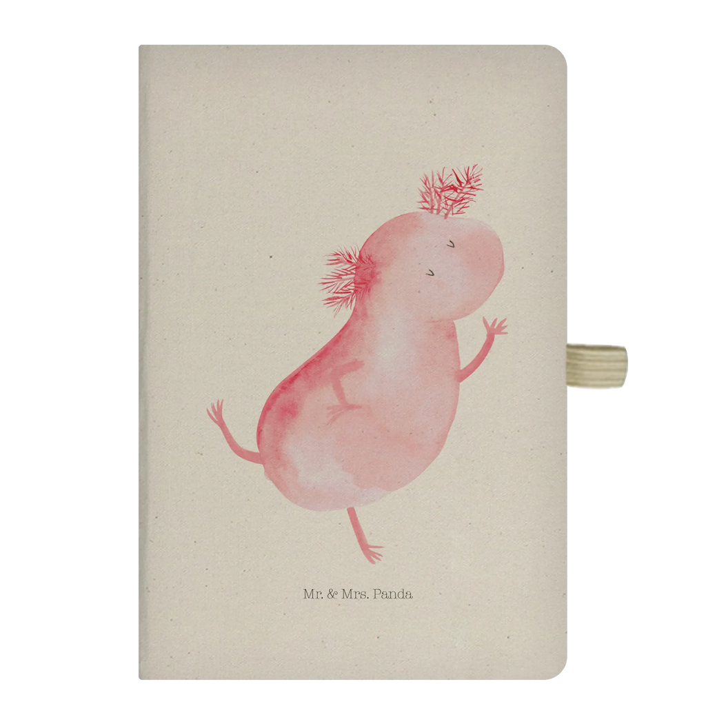 Baumwoll Notizbuch Axolotl tanzt Notizen, Eintragebuch, Tagebuch, Notizblock, Adressbuch, Journal, Kladde, Skizzenbuch, Notizheft, Schreibbuch, Schreibheft, Axolotl, Molch, Axolot, Schwanzlurch, Lurch, Lurche, Dachschaden, Sterne, verrückt, Freundin, beste Freundin