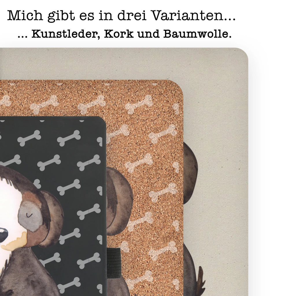 Baumwoll Notizbuch Hund entspannt Notizen, Eintragebuch, Tagebuch, Notizblock, Adressbuch, Journal, Kladde, Skizzenbuch, Notizheft, Schreibbuch, Schreibheft, Hund, Hundemotiv, Haustier, Hunderasse, Tierliebhaber, Hundebesitzer, Sprüche, schwarzer Hund, Hundeliebe, Liebe, Hundeglück