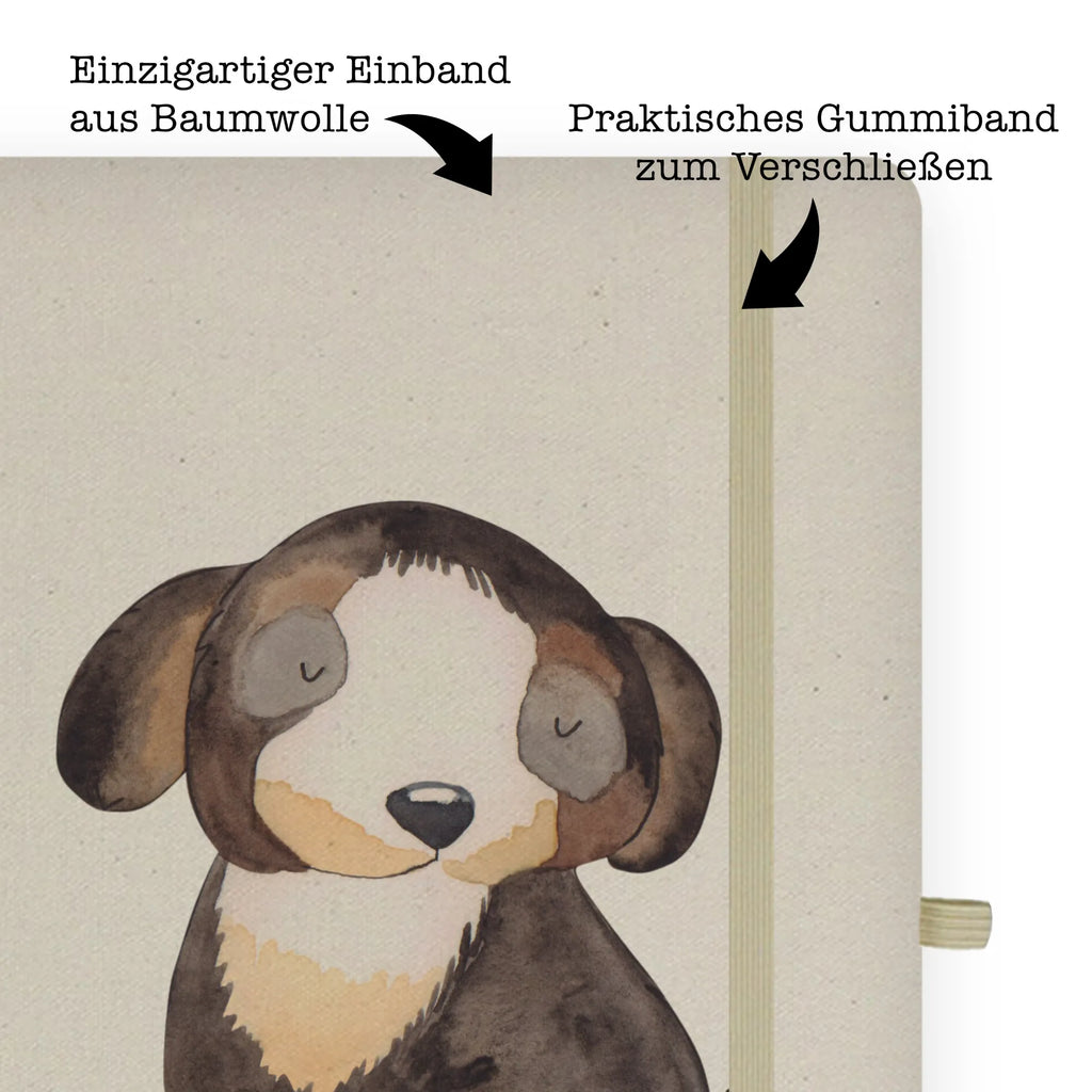 Baumwoll Notizbuch Hund entspannt Notizen, Eintragebuch, Tagebuch, Notizblock, Adressbuch, Journal, Kladde, Skizzenbuch, Notizheft, Schreibbuch, Schreibheft, Hund, Hundemotiv, Haustier, Hunderasse, Tierliebhaber, Hundebesitzer, Sprüche, schwarzer Hund, Hundeliebe, Liebe, Hundeglück