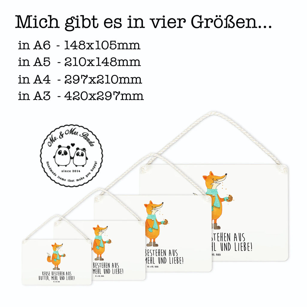 Deko Schild Fuchs Keks Dekoschild, Deko Schild, Schild, Tür Schild, Türschild, Holzschild, Wandschild, Wanddeko, Fuchs, Füchse, Backen Spruch, Kekse, Winter, Weihnachtszeit, Plätzchen, Liebe, Küche Deko