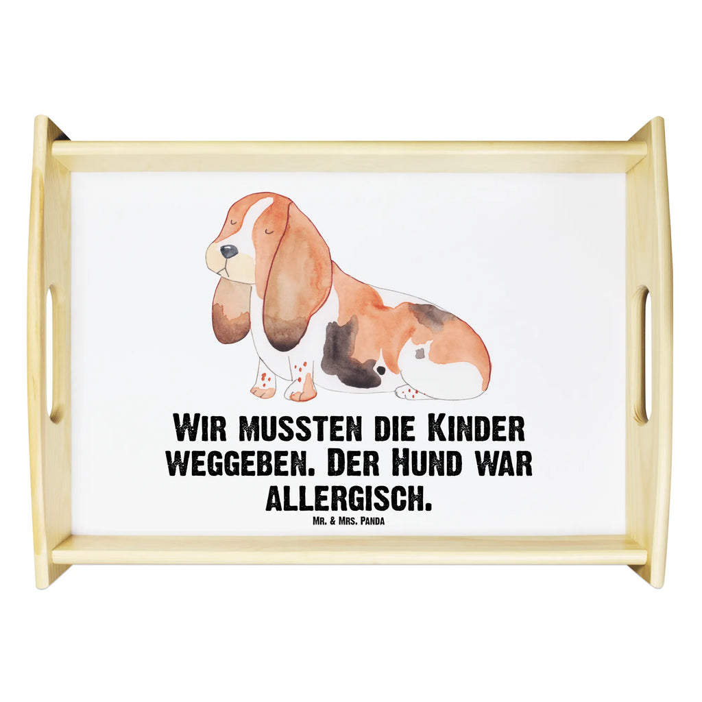 Serviertablett Hund Basset Hound Serviertablett, Tablett, Holztablett, Küchentablett, Dekotablett, Frühstückstablett, Hund, Hundemotiv, Haustier, Hunderasse, Tierliebhaber, Hundebesitzer, Sprüche, Basset Hound, Basset, Hundeliebe, kinderlos