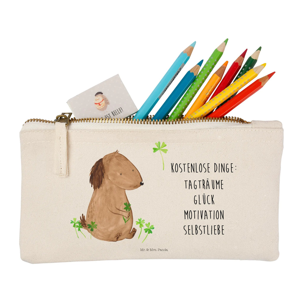 Schminktasche Hund Kleeblatt Schminktasche, Kosmetiktasche, Kosmetikbeutel, Stiftemäppchen, Etui, Federmappe, Makeup, XXL, Schminketui, Kosmetiketui, Schlamperetui, Hund, Hundemotiv, Haustier, Hunderasse, Tierliebhaber, Hundebesitzer, Sprüche, Kleeblatt, Glück, Tagträume, Motivation, Neuanfang, Geschenk, Glücksbringer, Selbstliebe, Achtsamkeit