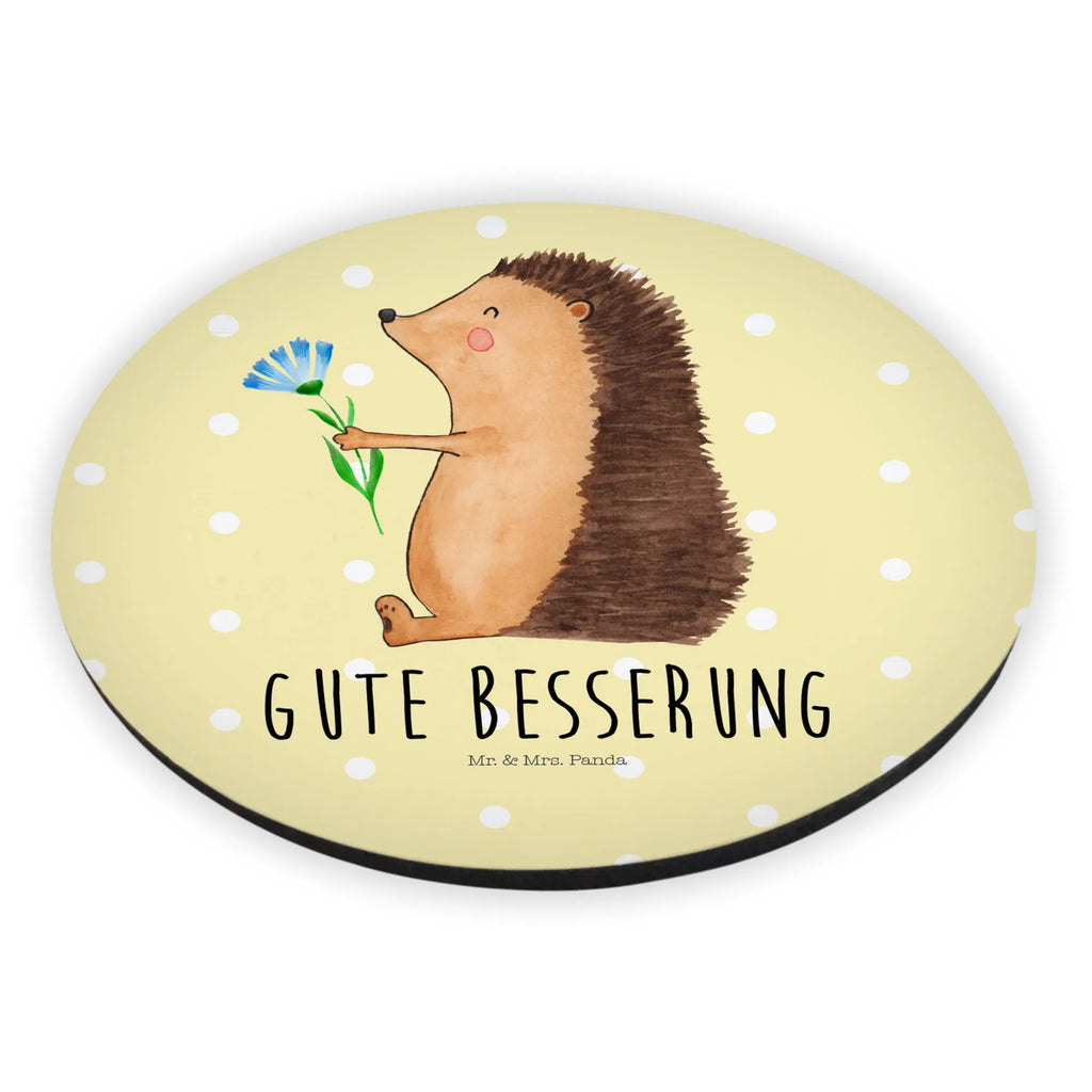 Rund Magnet Igel mit Blume Kühlschrankmagnet, Pinnwandmagnet, Souvenir Magnet, Motivmagnete, Dekomagnet, Whiteboard Magnet, Notiz Magnet, Kühlschrank Dekoration, Tiermotive, Gute Laune, lustige Sprüche, Tiere, Igel, Gute Besserung, Genesungswünsche, Krankheit, Krankenhaus, krank, Besuch