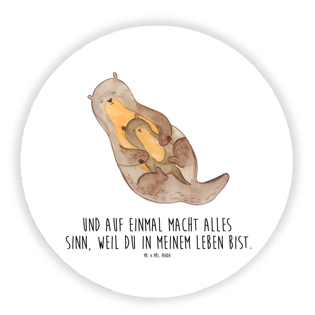 Rund Magnet Otter mit Kind Kühlschrankmagnet, Pinnwandmagnet, Souvenir Magnet, Motivmagnete, Dekomagnet, Whiteboard Magnet, Notiz Magnet, Kühlschrank Dekoration, Otter, Fischotter, Seeotter, Otter Seeotter See Otter