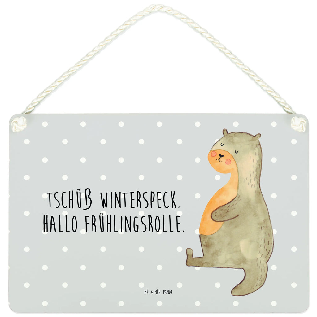 Deko Schild Otter Bauch Dekoschild, Deko Schild, Schild, Tür Schild, Türschild, Holzschild, Wandschild, Wanddeko, Otter, Fischotter, Seeotter, Otter Seeotter See Otter