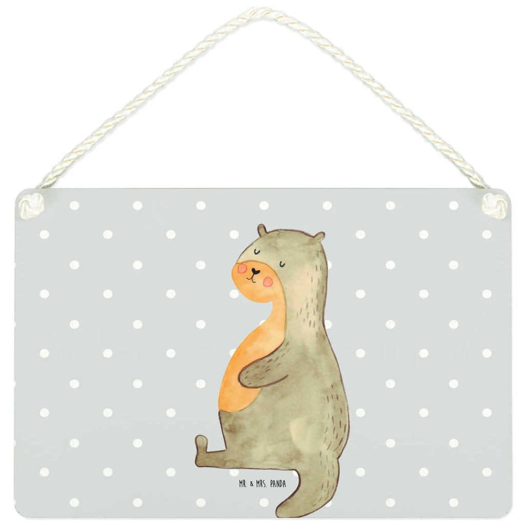 Deko Schild Otter Bauch Dekoschild, Deko Schild, Schild, Tür Schild, Türschild, Holzschild, Wandschild, Wanddeko, Otter, Fischotter, Seeotter, Otter Seeotter See Otter