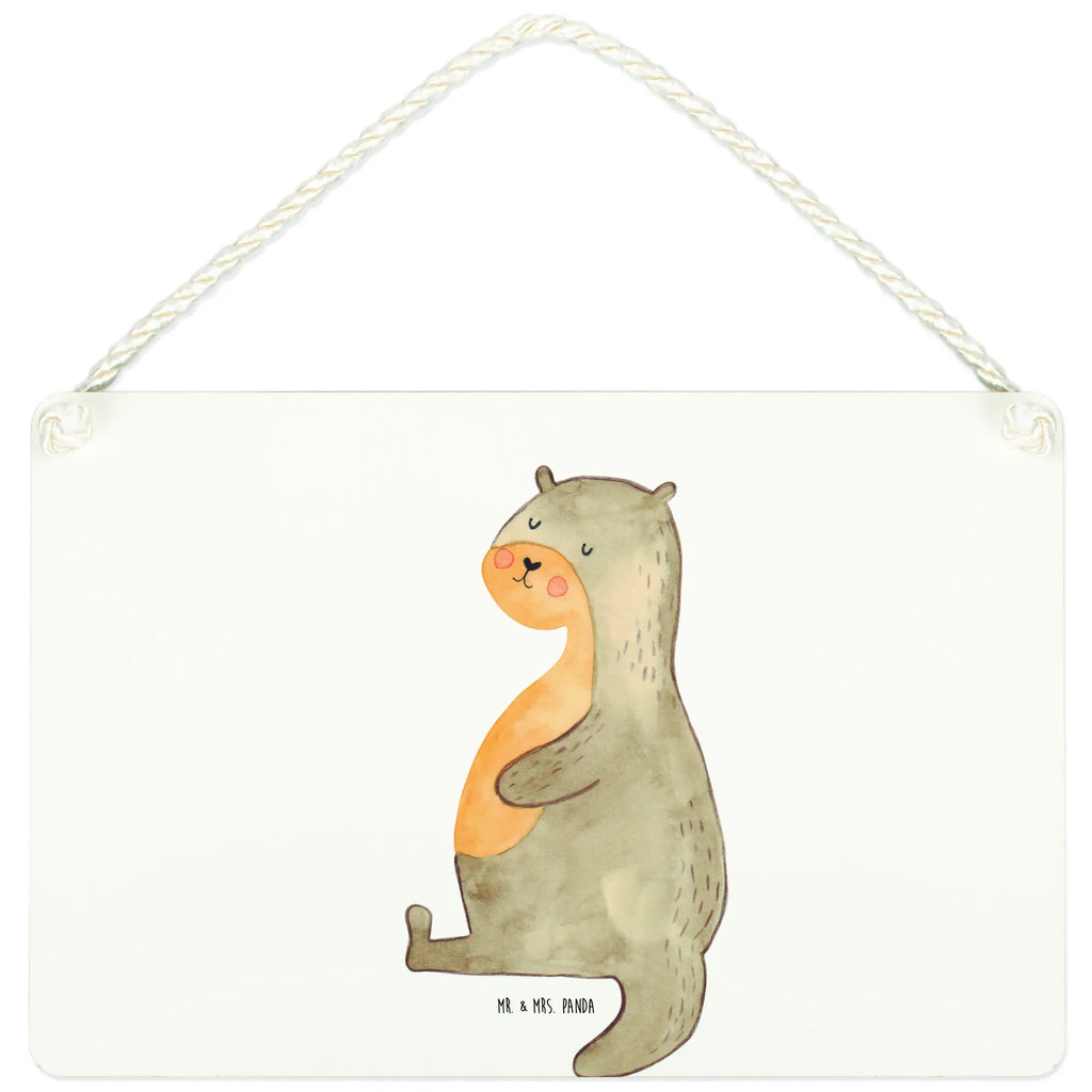 Deko Schild Otter Bauch Dekoschild, Deko Schild, Schild, Tür Schild, Türschild, Holzschild, Wandschild, Wanddeko, Otter, Fischotter, Seeotter, Otter Seeotter See Otter