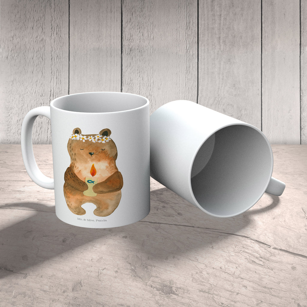 Tasse Bär Kommunion Tasse, Kaffeetasse, Teetasse, Becher, Kaffeebecher, Teebecher, Keramiktasse, Porzellantasse, Büro Tasse, Geschenk Tasse, Tasse Sprüche, Tasse Motive, Kaffeetassen, Tasse bedrucken, Designer Tasse, Cappuccino Tassen, Schöne Teetassen, Bär, Teddy, Teddybär, Kommunion, Gottes Segen, Taufkerze, katholisch