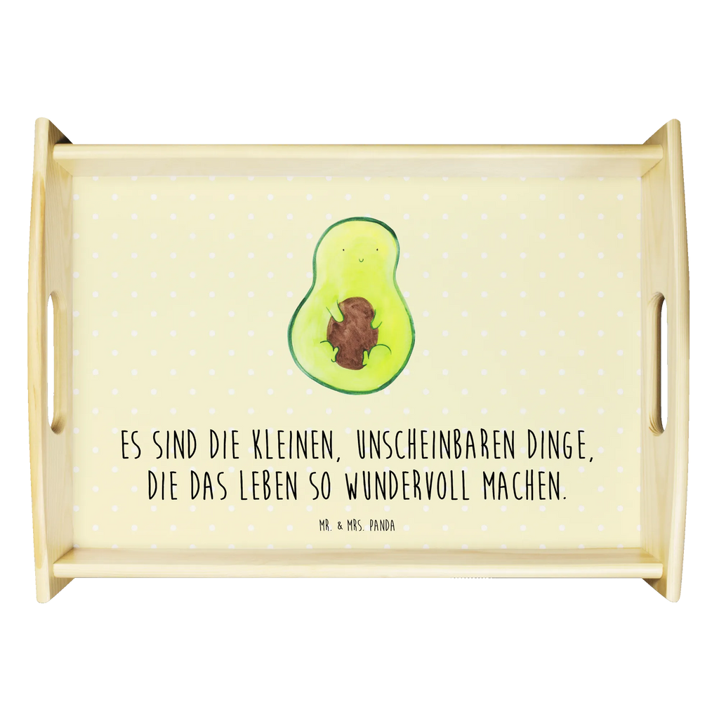 Serviertablett Avocado mit Kern Serviertablett, Tablett, Holztablett, Küchentablett, Dekotablett, Frühstückstablett, Avocado, Veggie, Vegan, Gesund, Avokado, Avocadokern, Kern, Pflanze, Spruch Leben