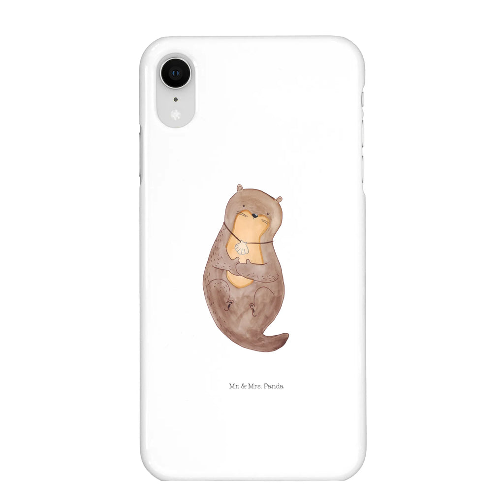 Handyhülle Otter Muschel Handyhülle, Handycover, Cover, Handy, Hülle, Iphone 10, Iphone X, Otter, Fischotter, Seeotter, Otterliebe, grübeln, träumen, Motivation, Tagträumen, Büro