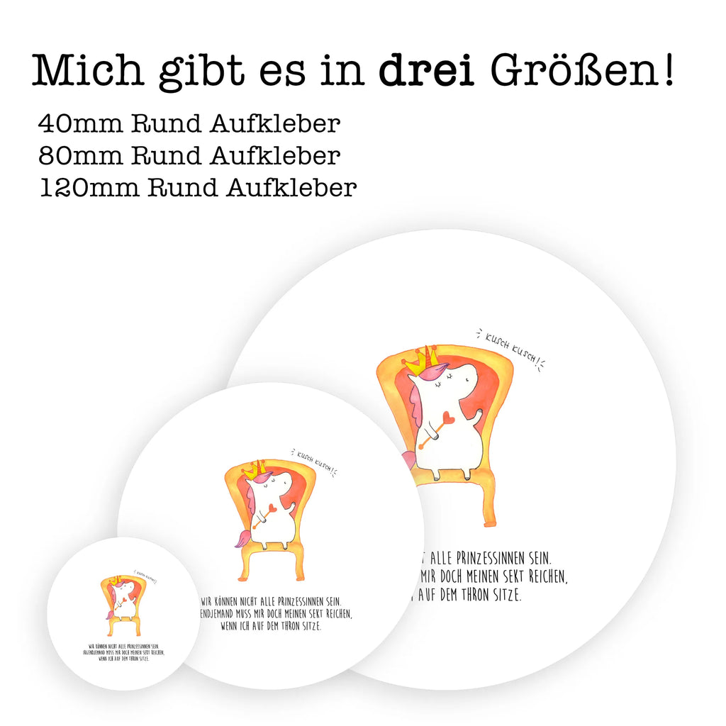 Rund Aufkleber Einhorn Prinzessin Sticker, Aufkleber, Etikett, Einhorn, Einhörner, Einhorn Deko, Unicorn, Geburtstag, Prinzessin, Geburtstagsgeschenk, Geschenk, Monat