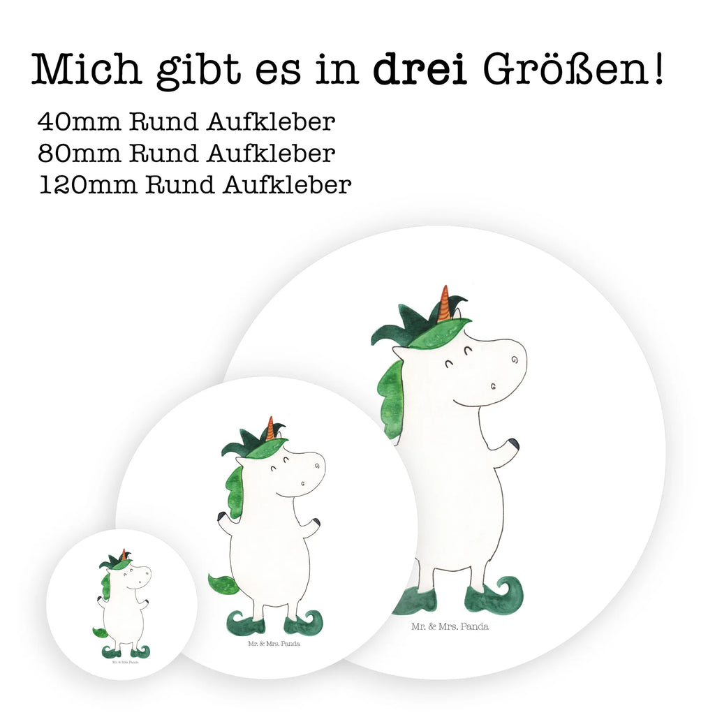 Rund Aufkleber Einhorn Joker Sticker, Aufkleber, Etikett, Einhorn, Einhörner, Einhorn Deko, Unicorn, Hofnarr, Kasper, Gaukler, Mittelalter