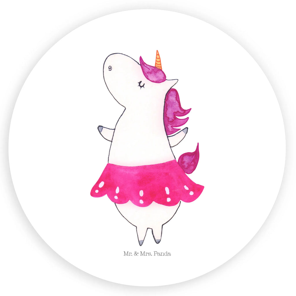 Rund Aufkleber Einhorn Ballerina Sticker, Aufkleber, Etikett, Einhorn, Einhörner, Einhorn Deko, Pegasus, Unicorn, Tanzen, Ballerina, Party, Wohnung, Spaß, Feiern, Geburtstag, Tänzerin, Lebenslust, Lebensfreude