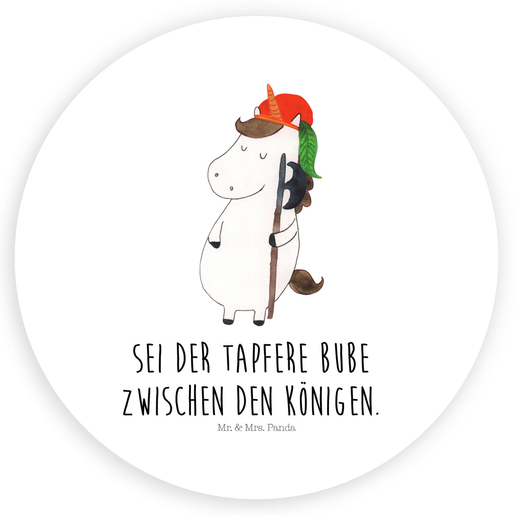 Rund Aufkleber Einhorn Bube Sticker, Aufkleber, Etikett, Einhorn, Einhörner, Einhorn Deko, Pegasus, Unicorn, Bube, Mittelalter