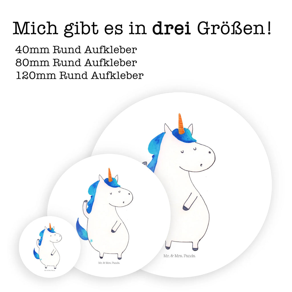 Rund Aufkleber Einhorn Mann Sticker, Aufkleber, Etikett, Einhorn, Einhörner, Einhorn Deko, Pegasus, Unicorn, cool, Mann, Freundin, Familie, bester Freund, BFF, Party, hübsch, beste