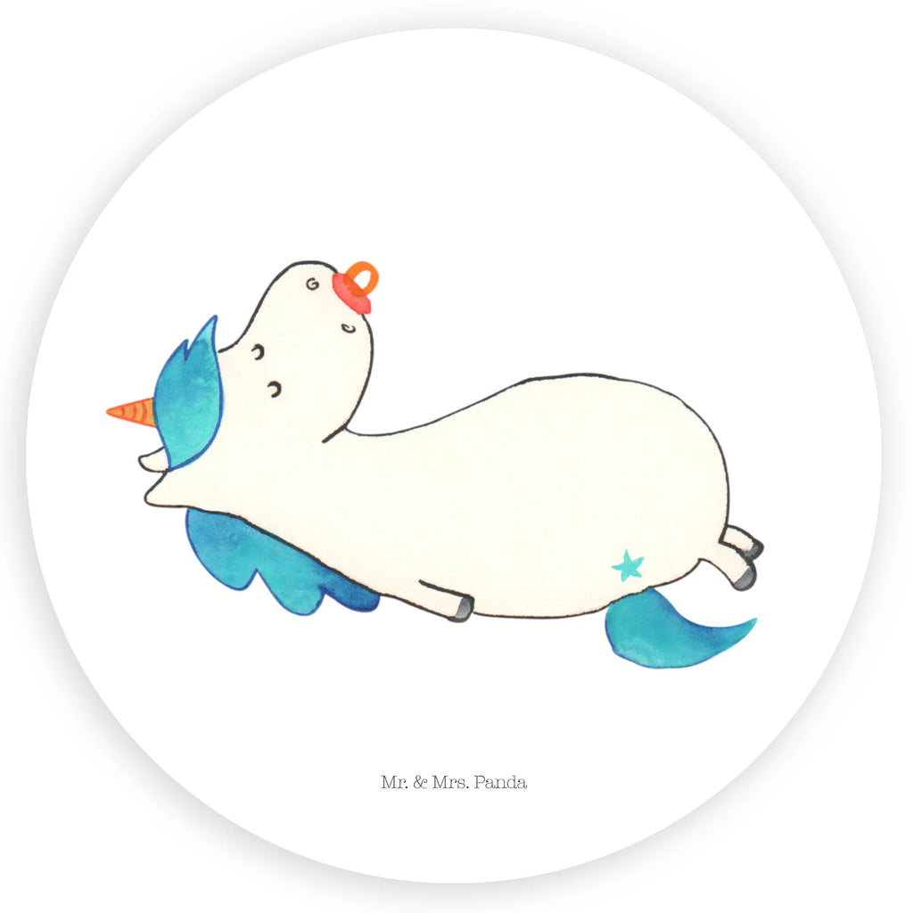 Rund Aufkleber Einhorn Schnullie Sticker, Aufkleber, Etikett, Einhorn, Einhörner, Einhorn Deko, Pegasus, Unicorn, Baby, Kleinkind, Geburt, Geburtstag, Säugling, Schnuller, Geschenk Geburt, Mutter, Mama