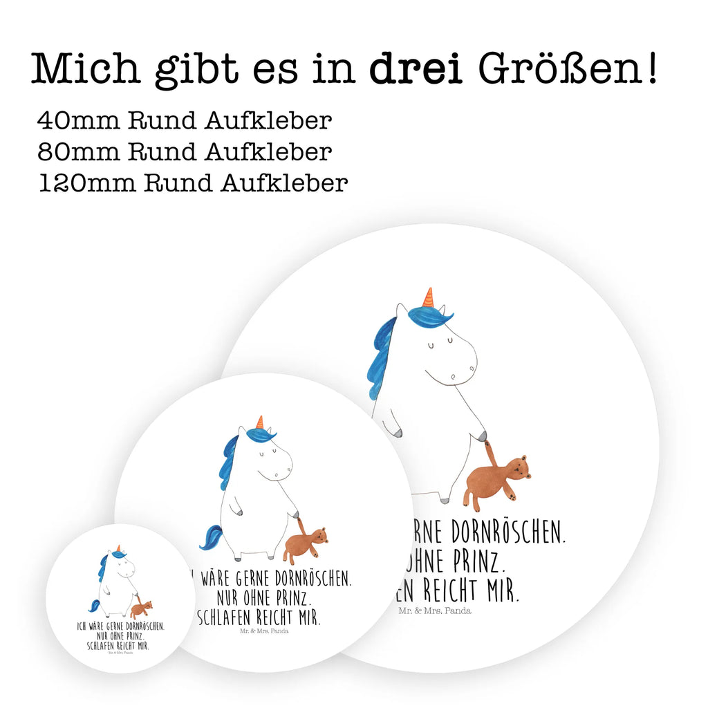 Rund Aufkleber Einhorn Teddy Sticker, Aufkleber, Etikett, Einhorn, Einhörner, Einhorn Deko, Pegasus, Unicorn, schlafen, gute Nacht, Single, Bett, Träumen, Freundin, Singleleben