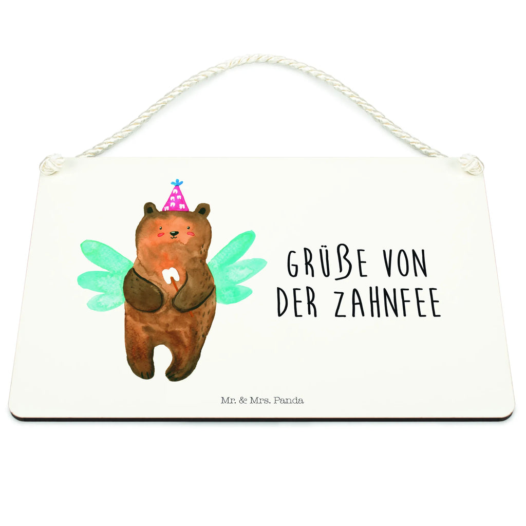 Deko Schild Zahnfee Bär Dekoschild, Deko Schild, Schild, Tür Schild, Türschild, Holzschild, Wandschild, Wanddeko, Bär, Teddy, Teddybär, Zahnfee, Fee, Milchzahn, Erster Zahn