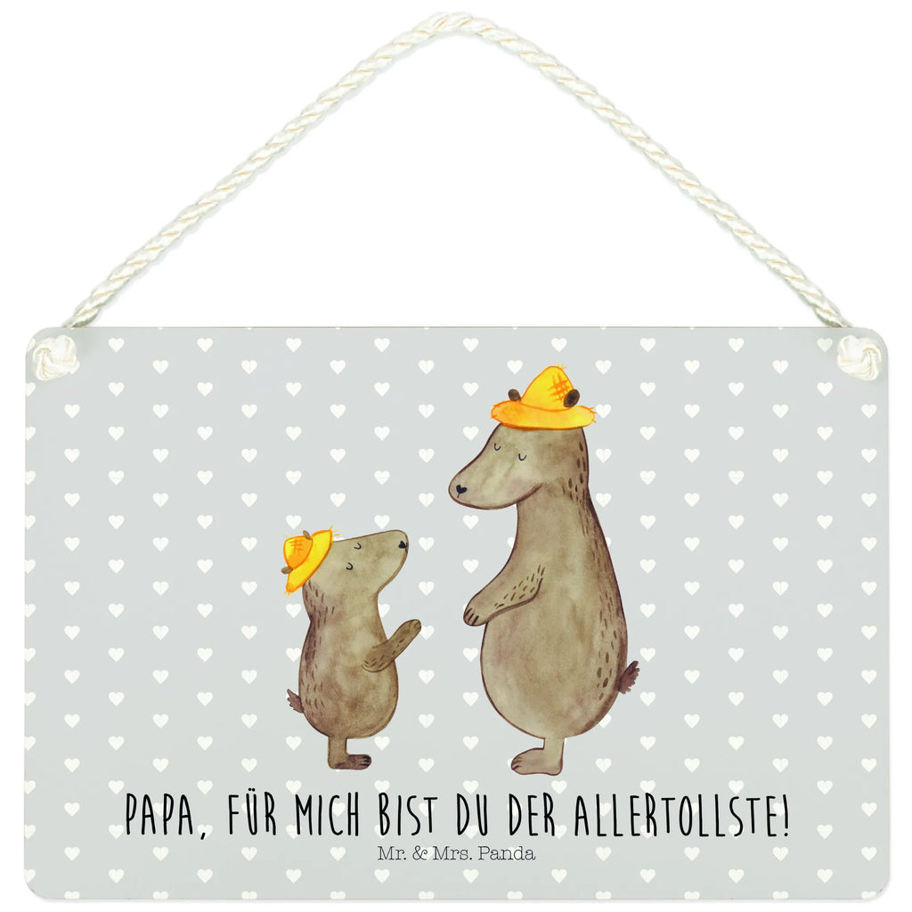 Deko Schild Bären mit Hut Dekoschild, Deko Schild, Schild, Tür Schild, Türschild, Holzschild, Wandschild, Wanddeko, Familie, Vatertag, Muttertag, Bruder, Schwester, Mama, Papa, Oma, Opa, Bär, Bären, Vater, Papi, Paps, Dad, Daddy, Lieblingsmensch, Sohn, Söhne, Kind, Kinder, Vater-Sohn, Family, Vorbild