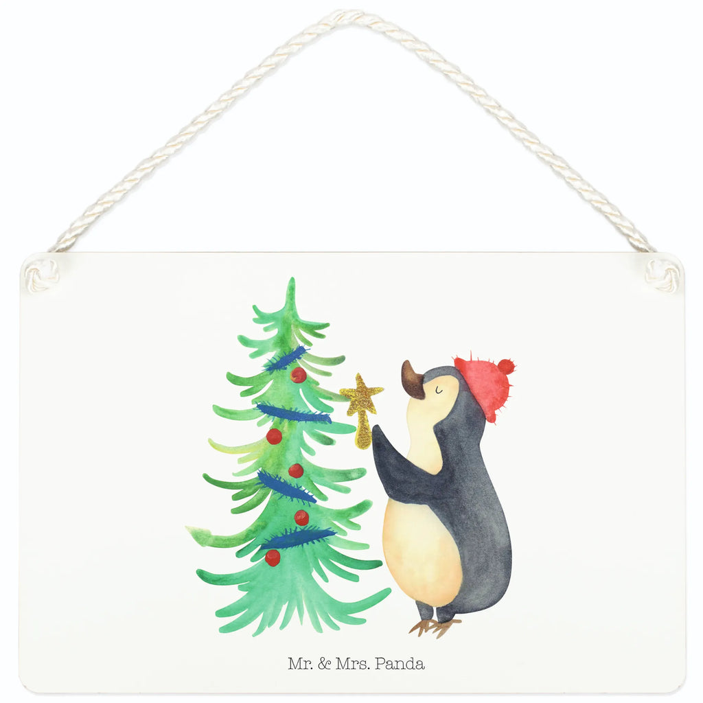 Deko Schild Pinguin Weihnachtsbaum Dekoschild, Deko Schild, Schild, Tür Schild, Türschild, Holzschild, Wandschild, Wanddeko, Winter, Weihnachten, Weihnachtsdeko, Nikolaus, Advent, Heiligabend, Wintermotiv, Pinguin