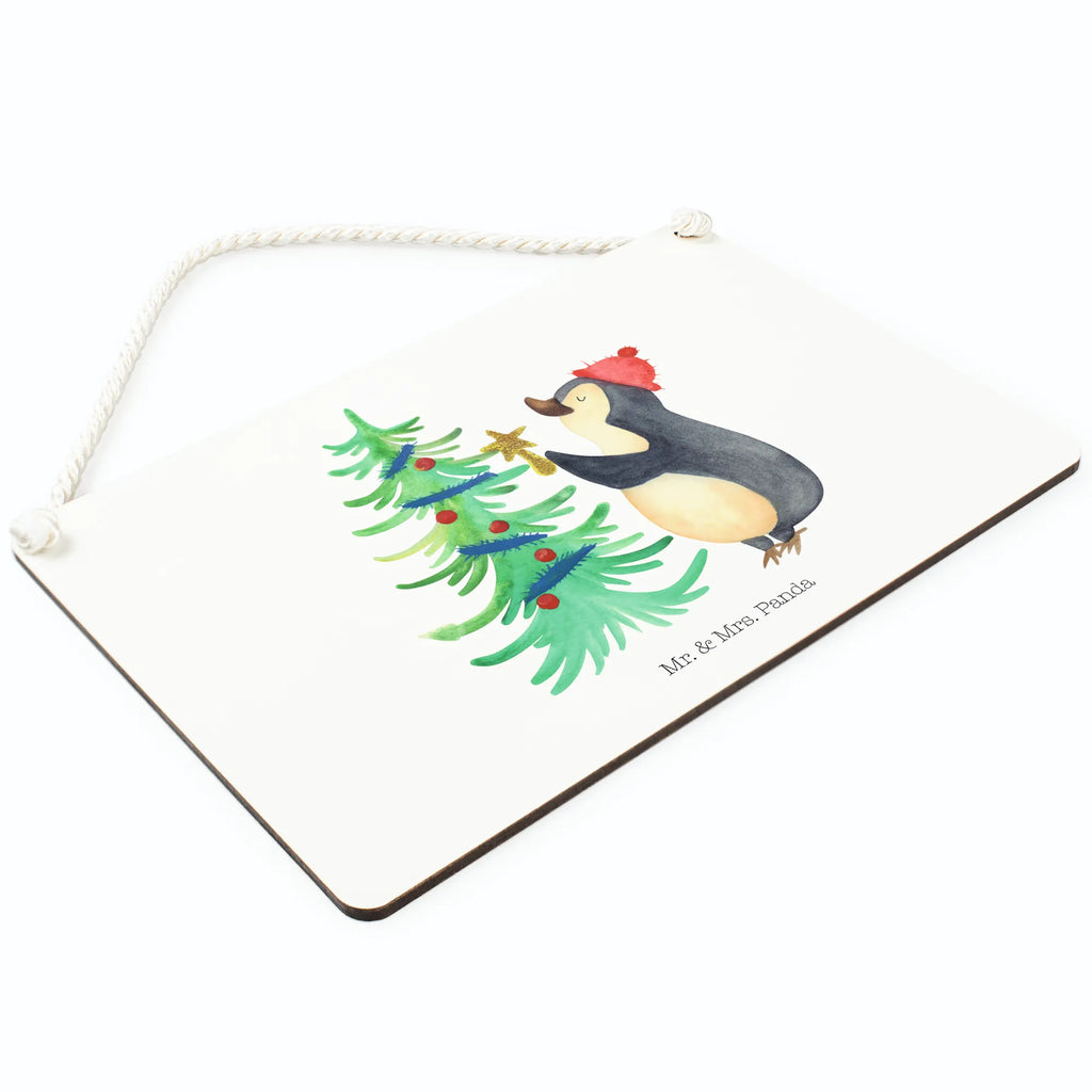 Deko Schild Pinguin Weihnachtsbaum Dekoschild, Deko Schild, Schild, Tür Schild, Türschild, Holzschild, Wandschild, Wanddeko, Winter, Weihnachten, Weihnachtsdeko, Nikolaus, Advent, Heiligabend, Wintermotiv, Pinguin