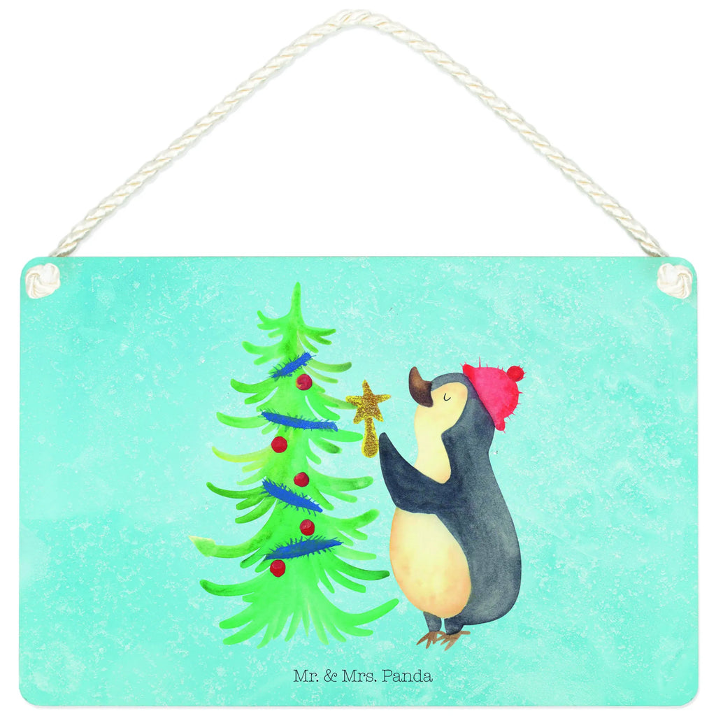 Deko Schild Pinguin Weihnachtsbaum Dekoschild, Deko Schild, Schild, Tür Schild, Türschild, Holzschild, Wandschild, Wanddeko, Winter, Weihnachten, Weihnachtsdeko, Nikolaus, Advent, Heiligabend, Wintermotiv, Pinguin