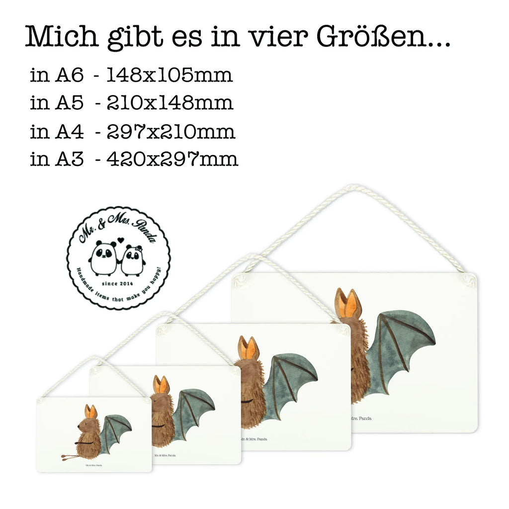 Deko Schild Fledermaus sitzend Dekoschild, Deko Schild, Schild, Tür Schild, Türschild, Holzschild, Wandschild, Wanddeko, Tiermotive, Gute Laune, lustige Sprüche, Tiere, Fledermaus, Fledermäuse, Motivation, entspannen