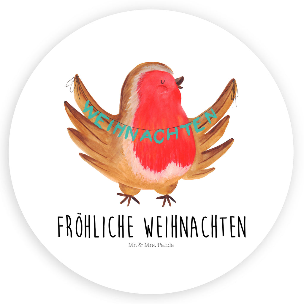 Rund Aufkleber Rotkehlchen Weihnachten Sticker, Aufkleber, Etikett, Winter, Weihnachten, Weihnachtsdeko, Nikolaus, Advent, Heiligabend, Wintermotiv, Frohe Weihnachten, Weihnachtsmotiv, Weihnachtsgruß, Vogel, xmas