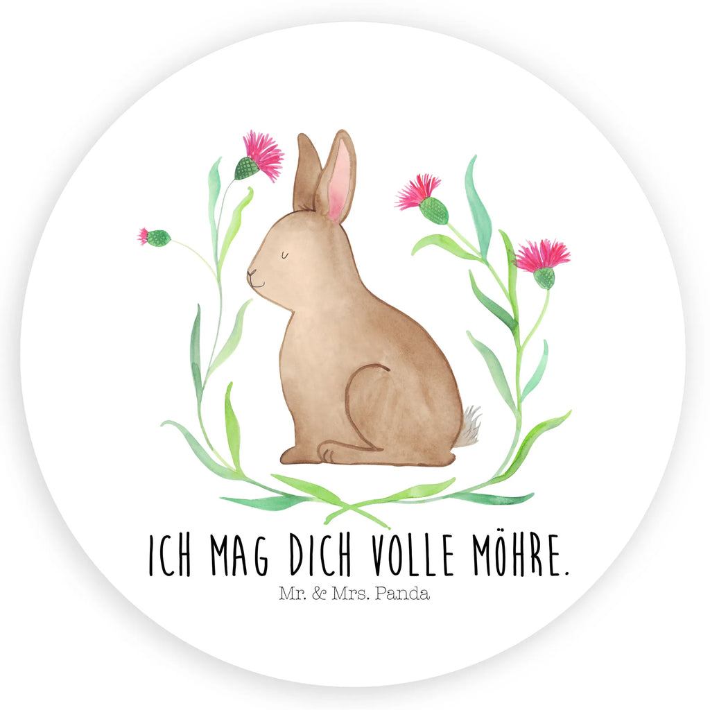 Rund Aufkleber Hase sitzend Sticker, Aufkleber, Etikett, Ostern, Osterhase, Ostergeschenke, Osternest, Osterdeko, Geschenke zu Ostern, Ostern Geschenk, Ostergeschenke Kinder, Ostern Kinder, Frohe Ostern, Ostergrüße, Osterblume, Liebe, Grüße, Hase, Kaninchen