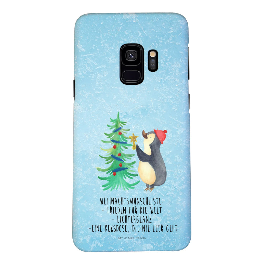 Handyhülle Pinguin Weihnachtsbaum Handyhülle, Handycover, Cover, Handy, Hülle, Iphone 10, Iphone X, Winter, Weihnachten, Weihnachtsdeko, Nikolaus, Advent, Heiligabend, Wintermotiv, Pinguin