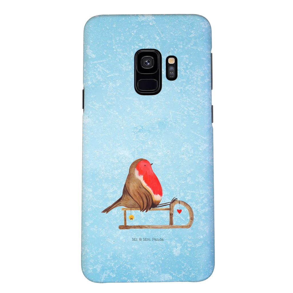 Handyhülle Rotkehlchen Schlitten Handyhülle, Handycover, Cover, Handy, Hülle, Iphone 10, Iphone X, Winter, Weihnachten, Weihnachtsdeko, Nikolaus, Advent, Heiligabend, Wintermotiv, Schlitten, Vogel