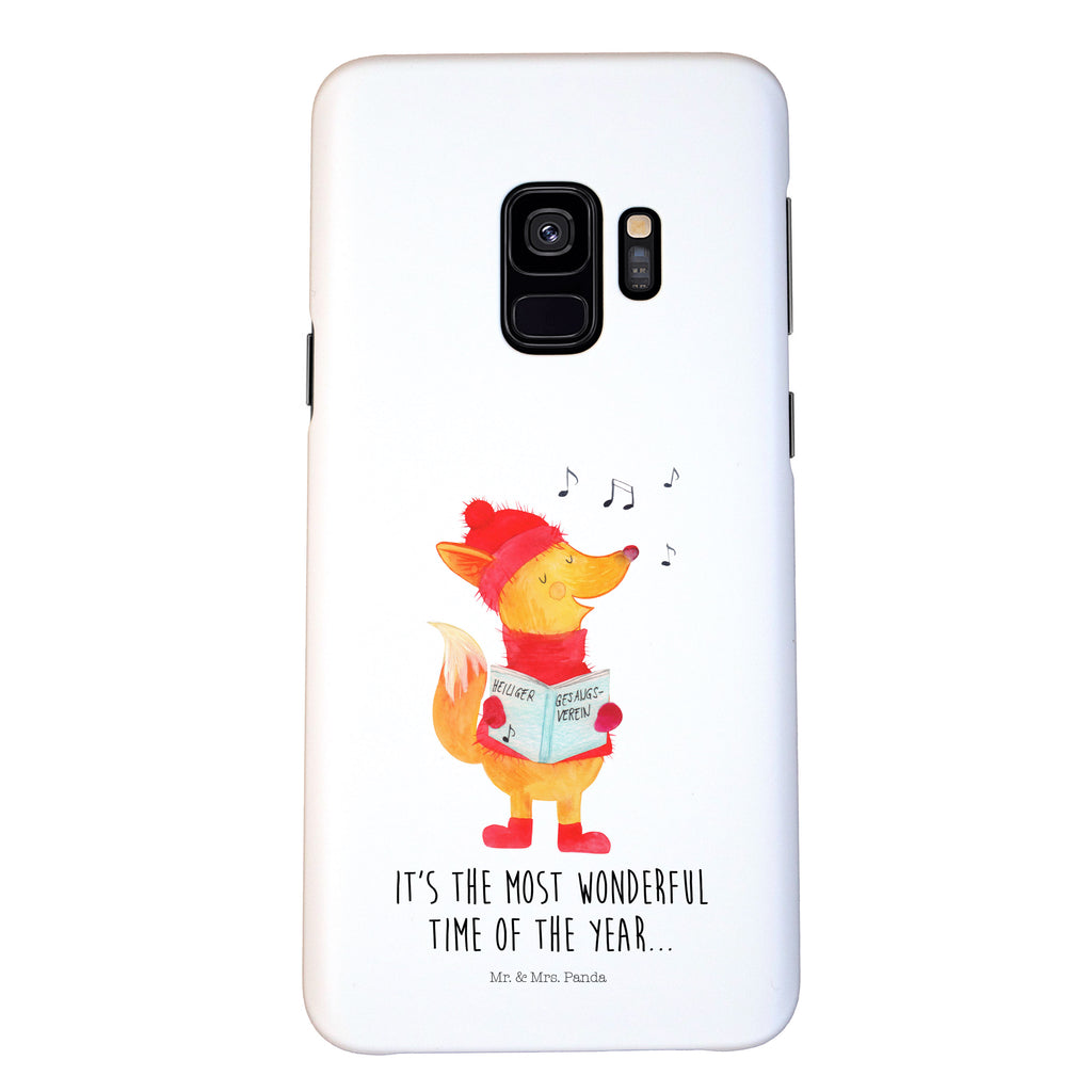 Handyhülle Fuchs Sänger Handyhülle, Handycover, Cover, Handy, Hülle, Iphone 10, Iphone X, Winter, Weihnachten, Weihnachtsdeko, Nikolaus, Advent, Heiligabend, Wintermotiv, Fuchs, Füchse, Sänger, Geschenk Sänger, Singen, Weihnachtslieder